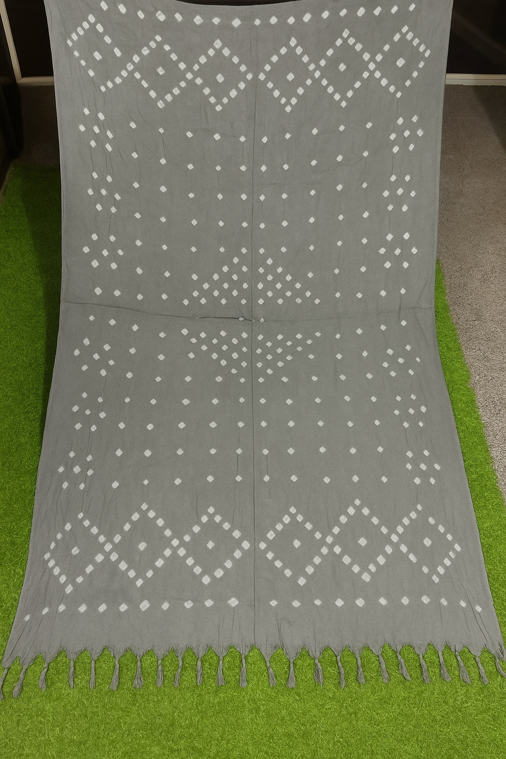 Bandhani Dupatta Grey