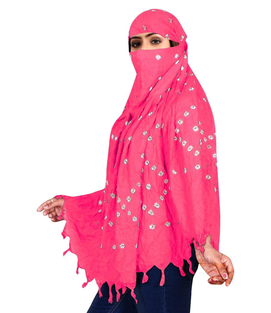 Stylish & Traditional Hand Bandhej Scarf for Women