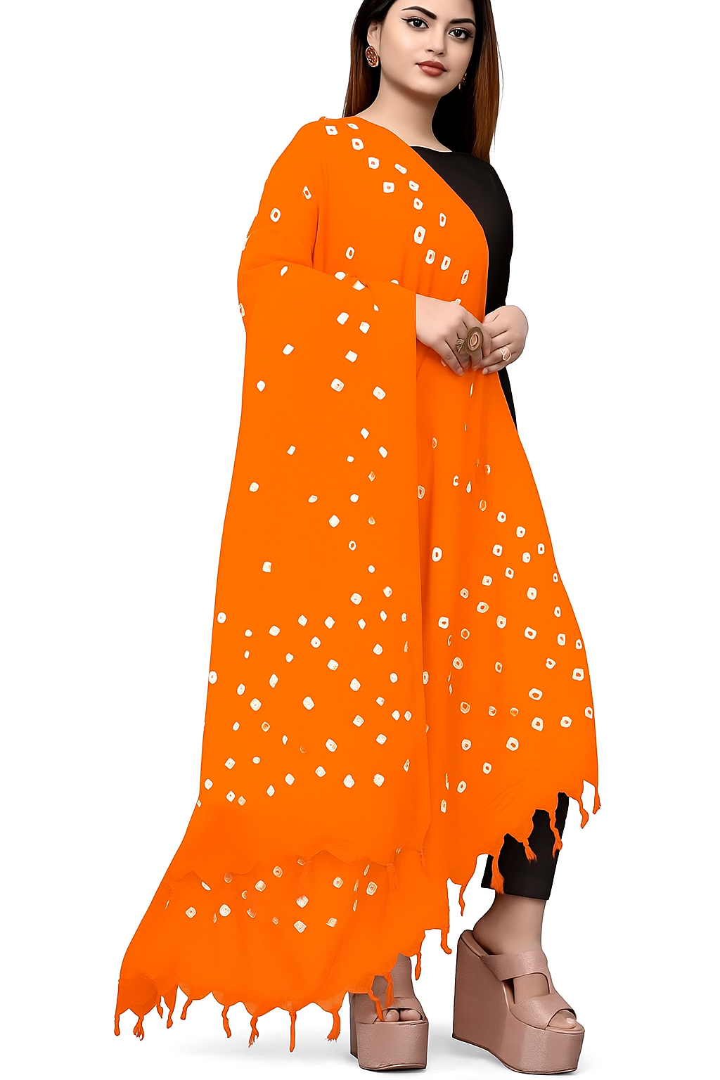 Bandhani Dupatta Yellow
