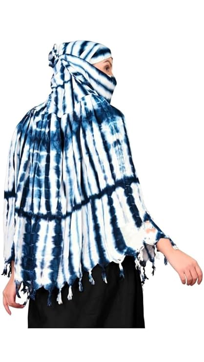 Traditional Lehariya Hand-Dyed Scarf for Women
