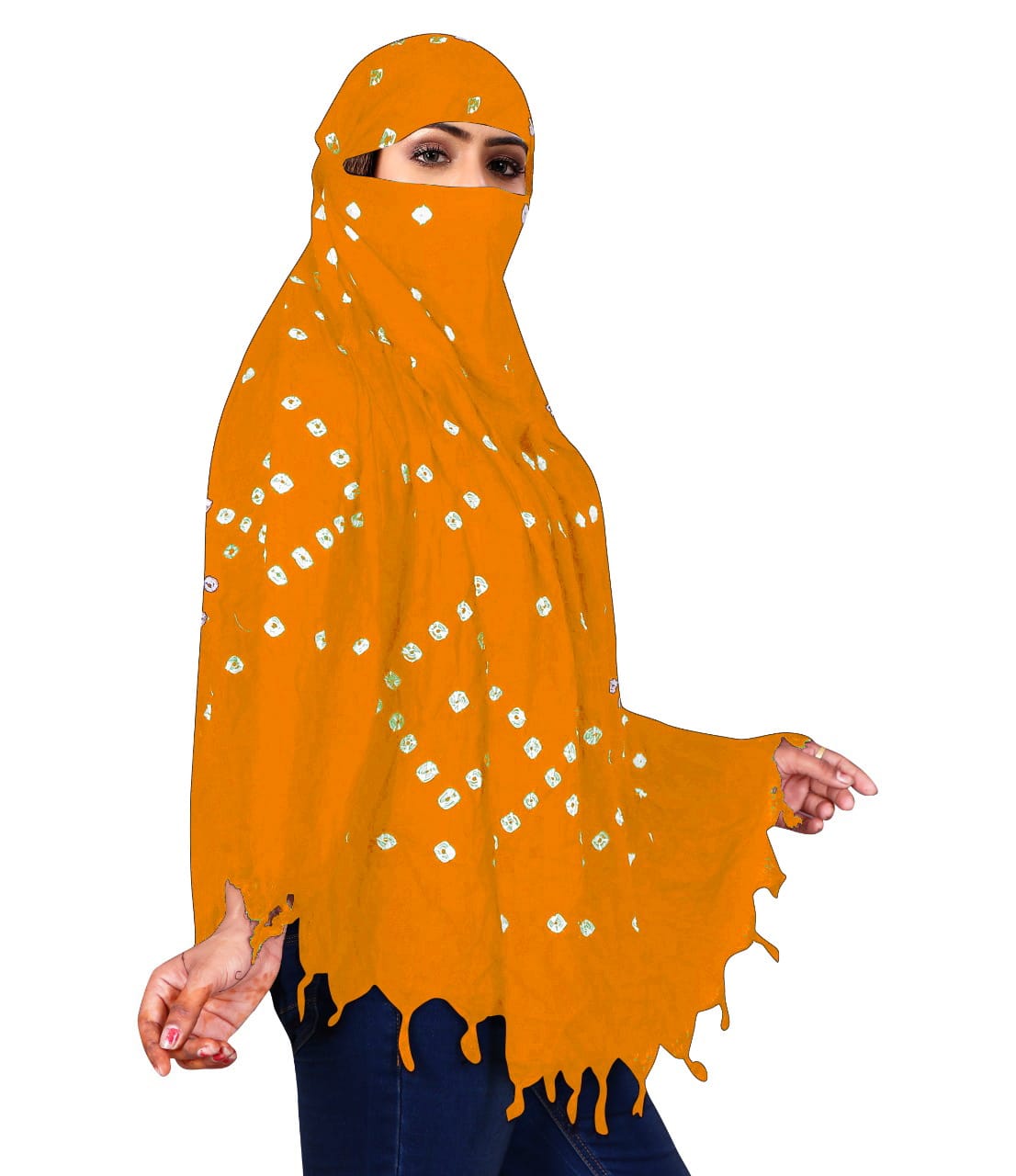 Stylish & Traditional Hand Bandhej Scarf for Women