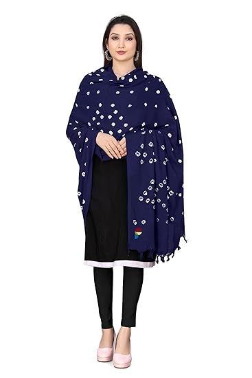 Bandhani Dupatta Navy Blue