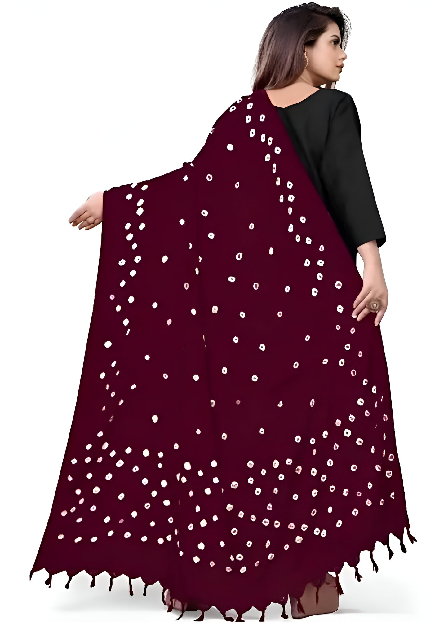 Bandhani Dupatta Maroon