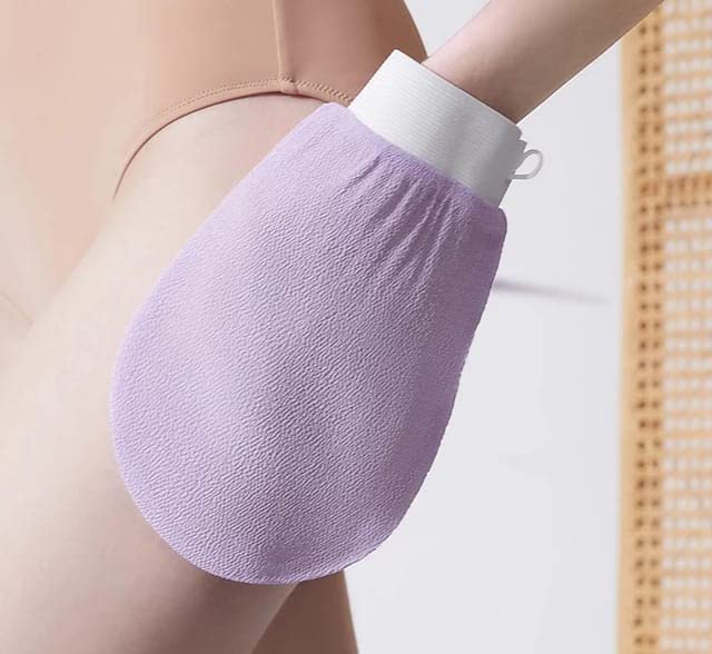 Exfoliating Hand Gloves Purple
