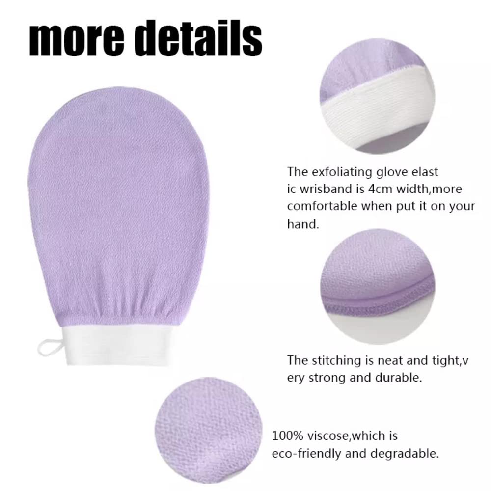 Exfoliating Hand Gloves Purple