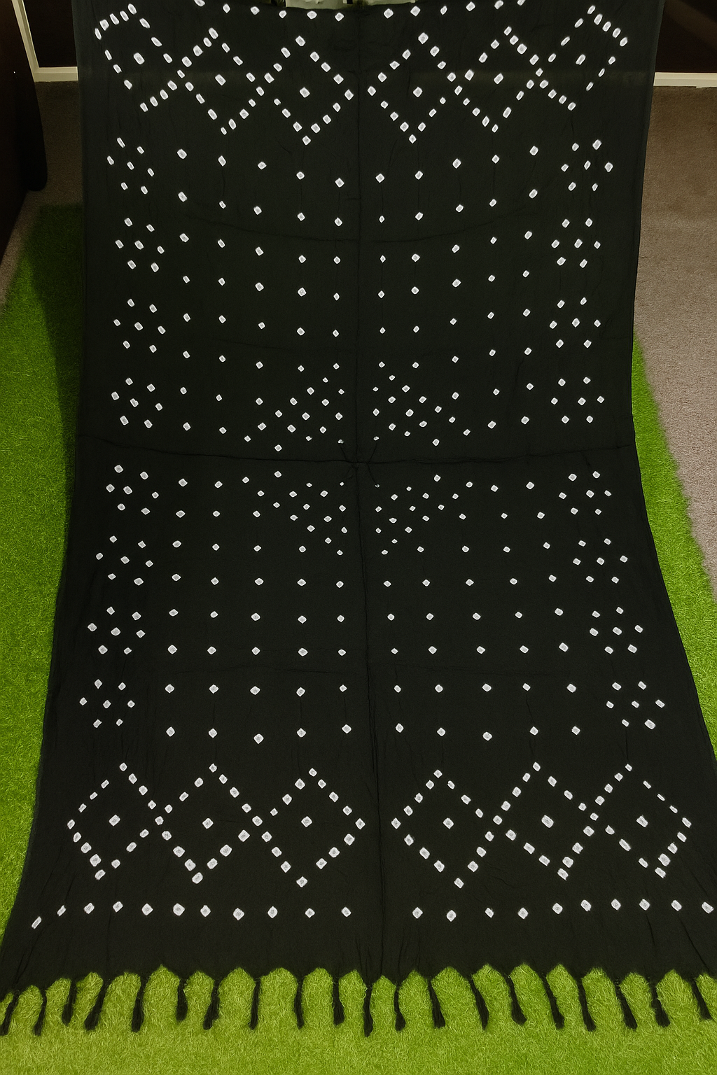 Bandhani Dupatta Black