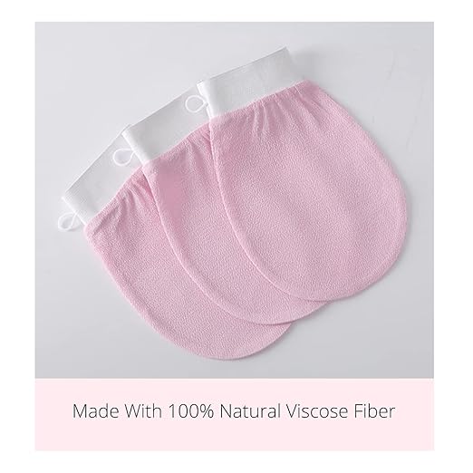 Exfoliating Hand Gloves Pink