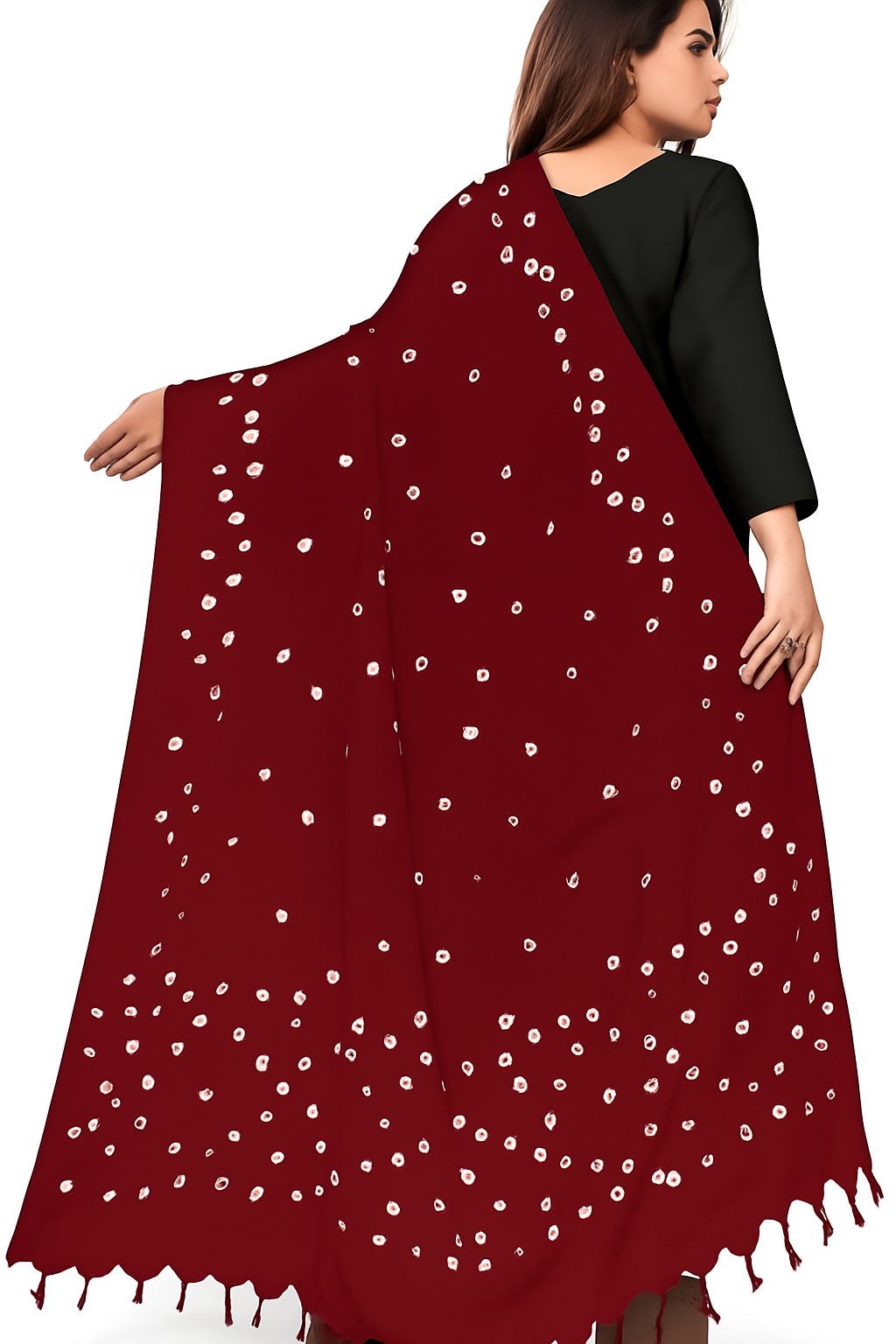 Bandhani Dupatta Red