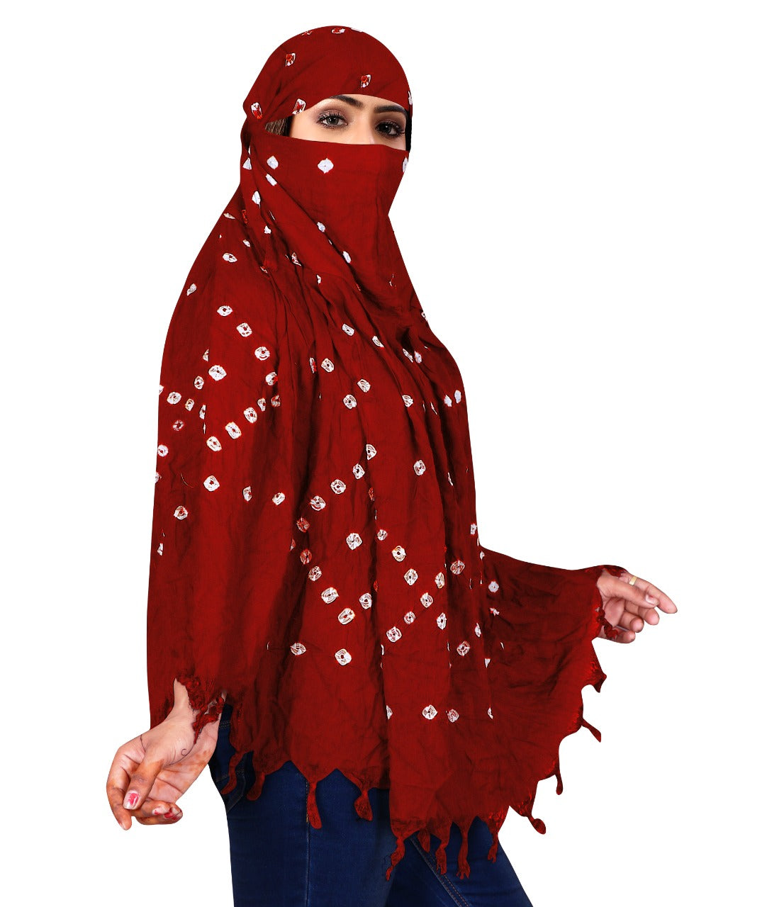 Stylish & Traditional Hand Bandhej Scarf for Women