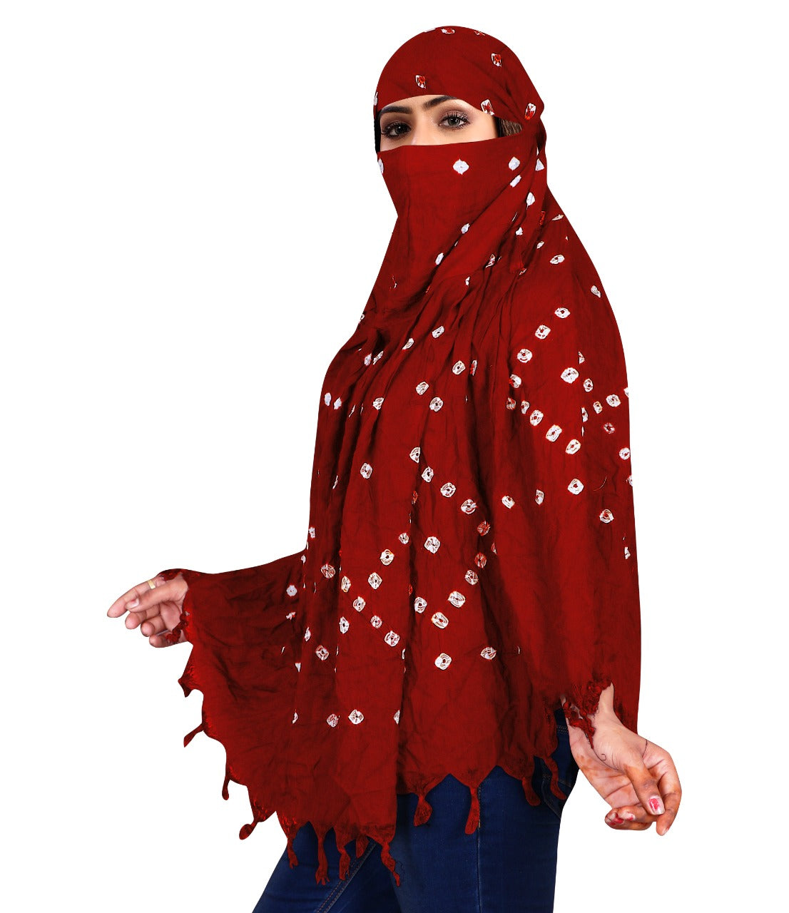 Stylish & Traditional Hand Bandhej Scarf for Women