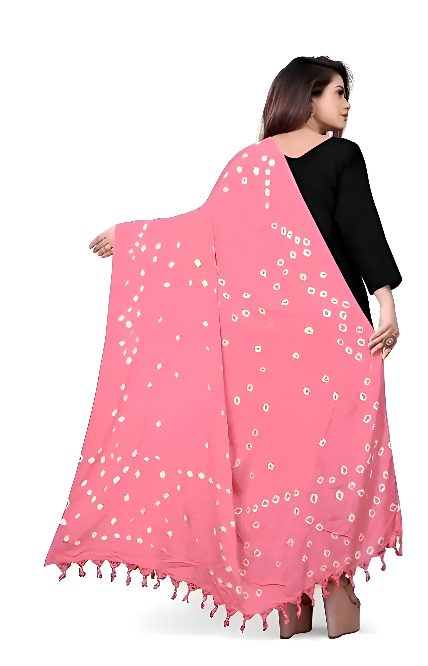 Bandhani Dupatta Pink