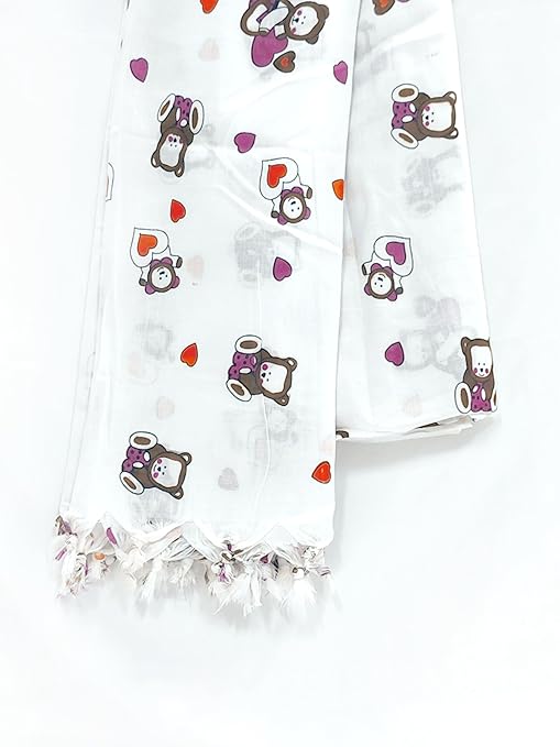 White Dupatta Taddy