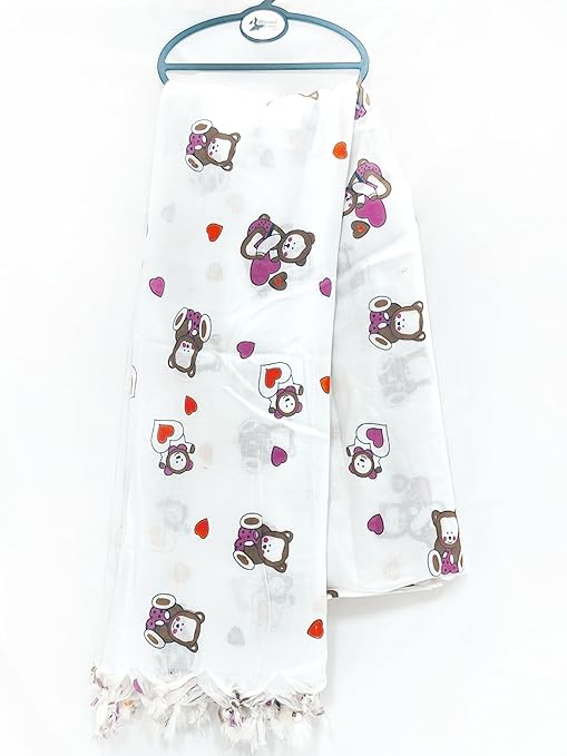 White Dupatta Taddy