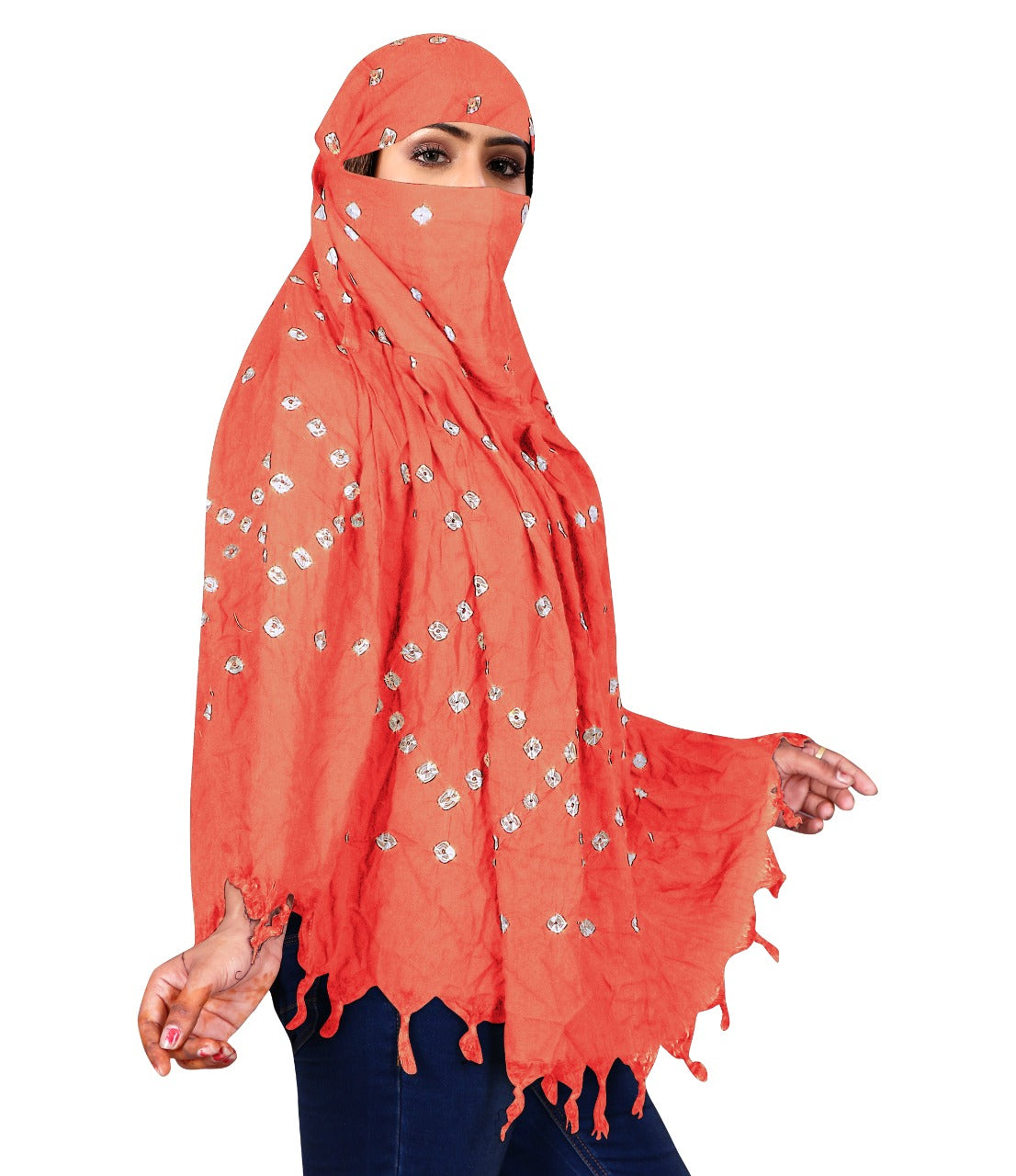 Stylish & Traditional Hand Bandhej Scarf for Women