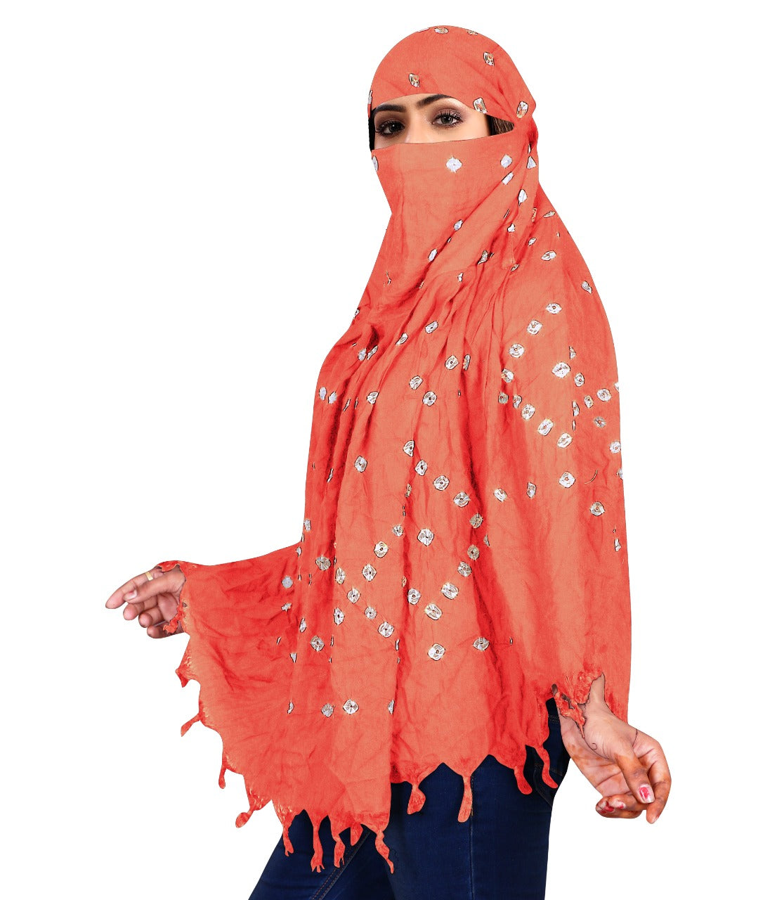 Stylish & Traditional Hand Bandhej Scarf for Women