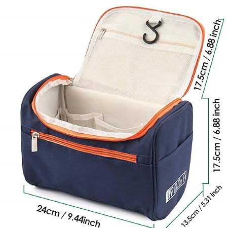 Toiletry Mackup Cosmetic Bag Blue