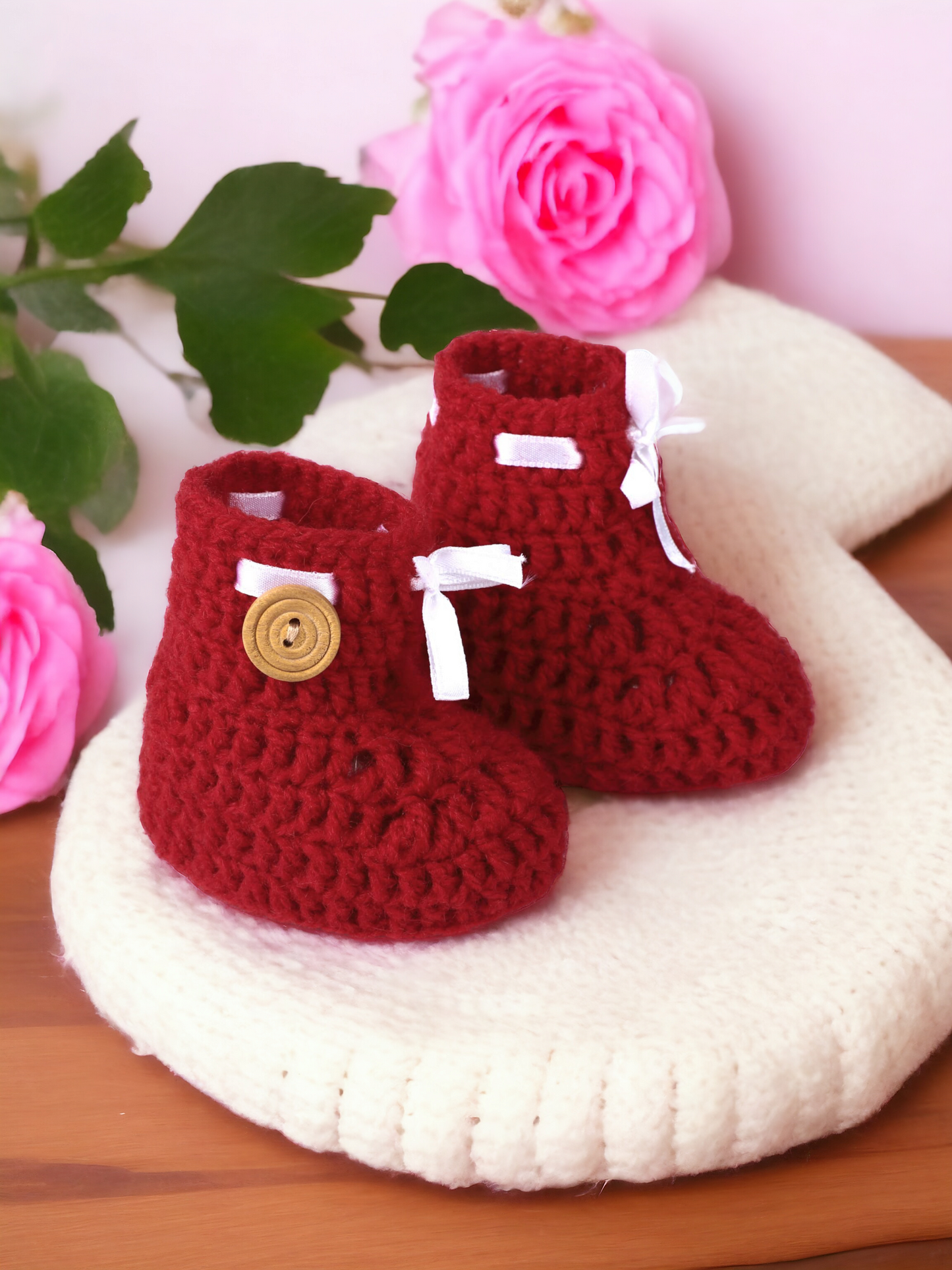 Kids Woolen Socks Red
