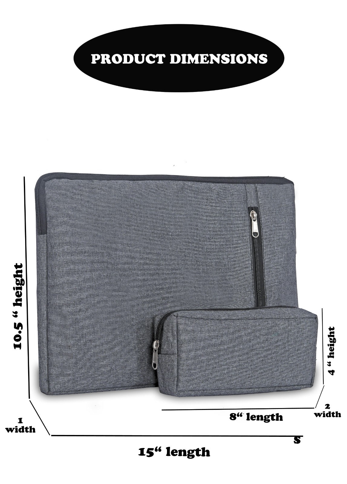 Laptop Sleeve with Pouch B