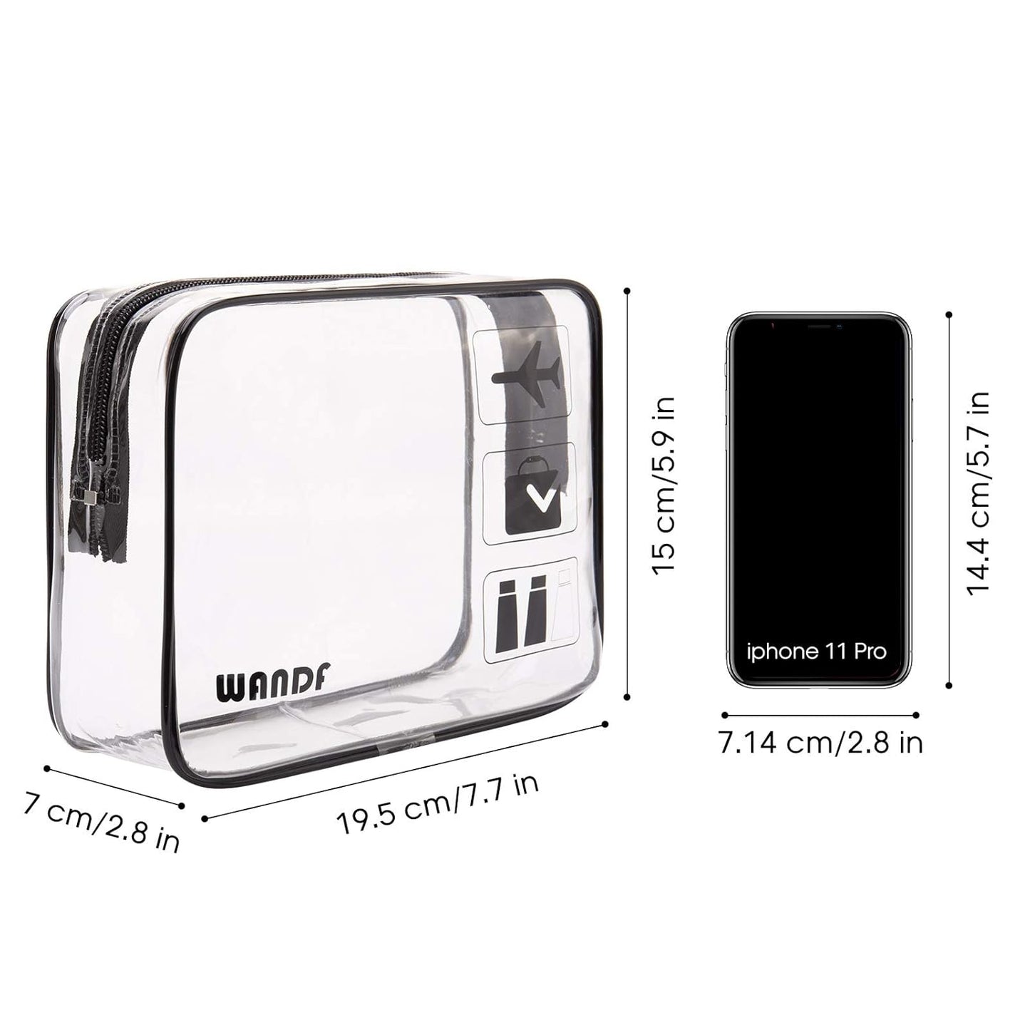 PVC Plain Cosmetic bag