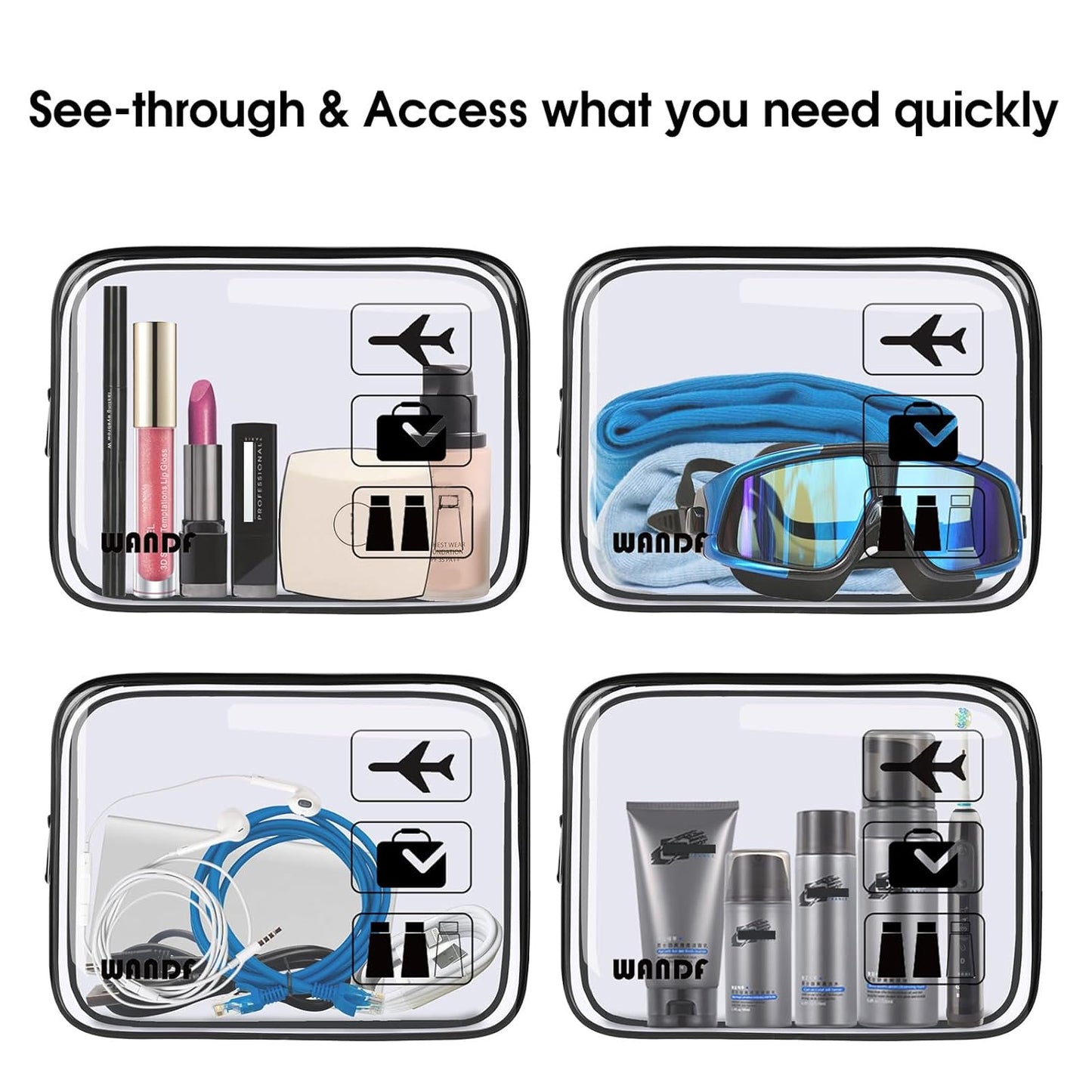 PVC Plain Cosmetic bag