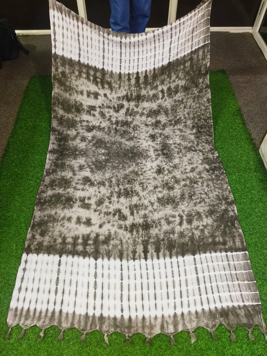 Smoke Printing Dupatta Mehndi