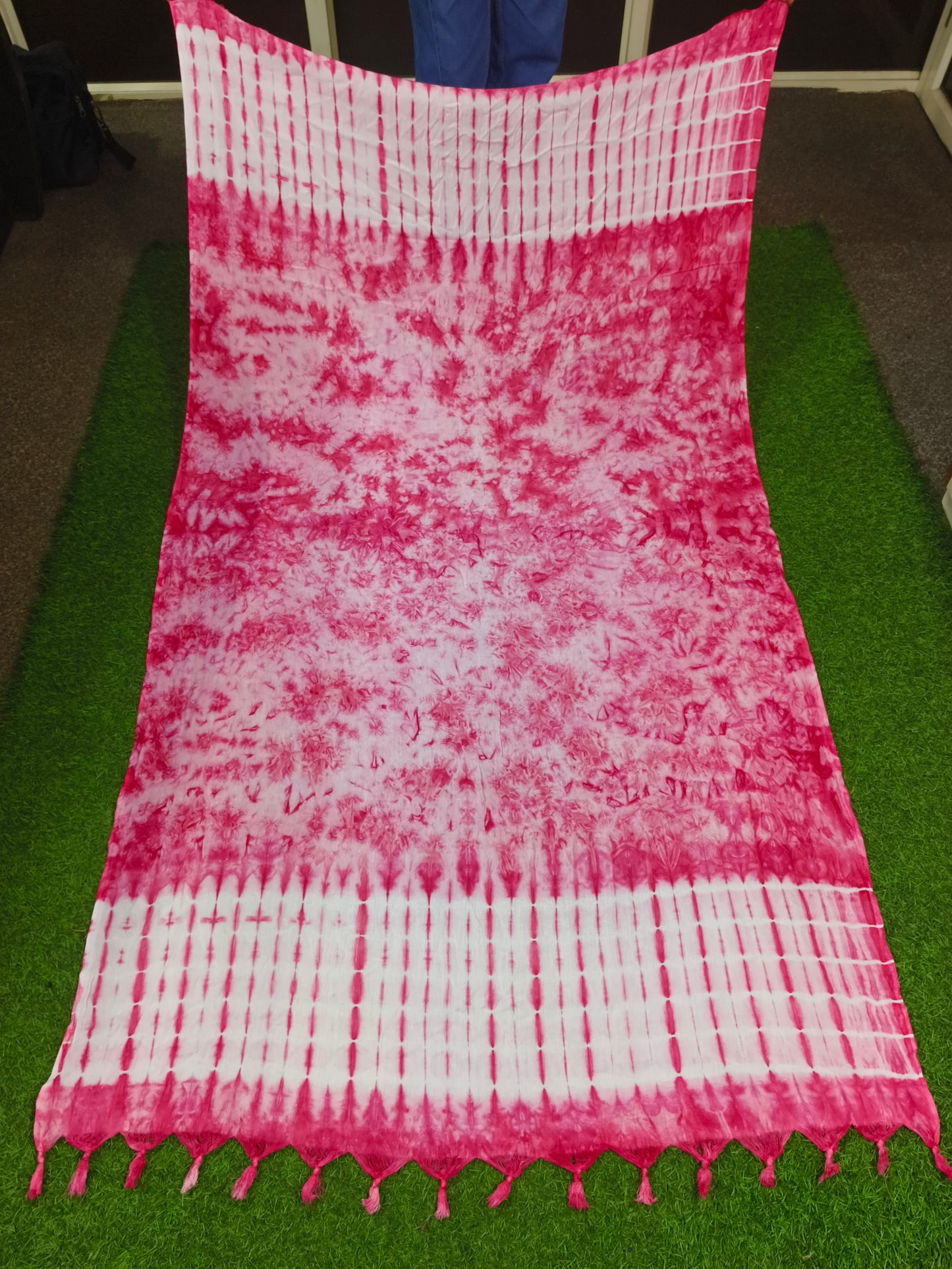 Smoke Printing Dupatta Pink