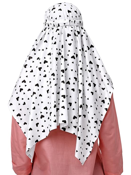 Trendy Black & White Printed Cotton Short Scarf – Stylish & Comfortable