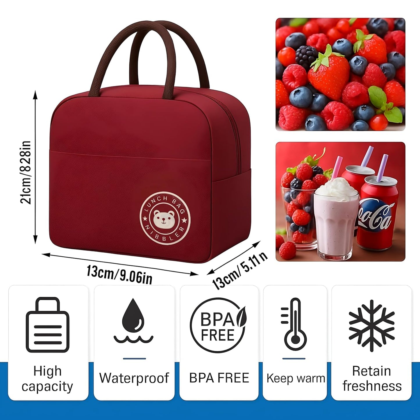Tiffin Bag Maroon