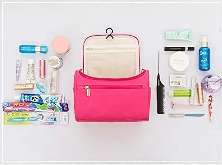 Premium Hanging Travel Toiletry Bag for Women and Men Travel Bag Toiletry with Expandable Compartments and Detachable TSA Friendly Clear Pouch (Pink)