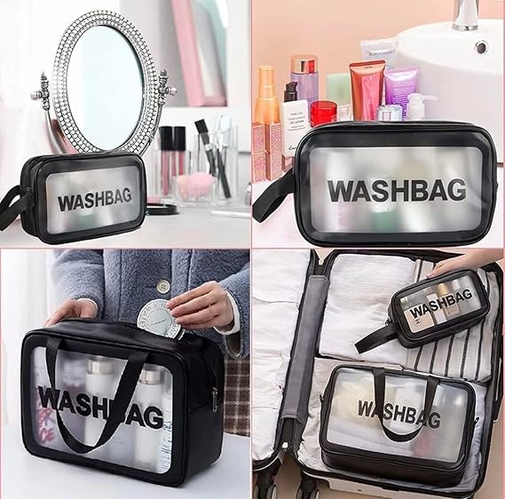 PVC Wash Bag Black