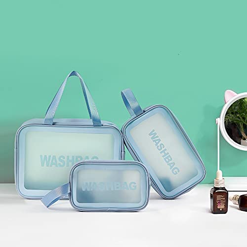 PVC Wash Bag Blue