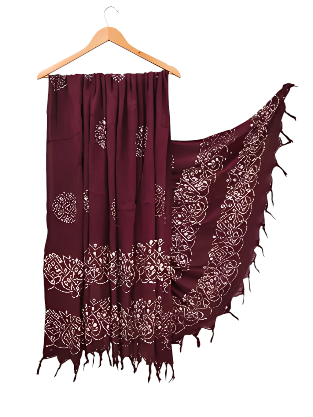 Wex Batik Maroon Dupatta