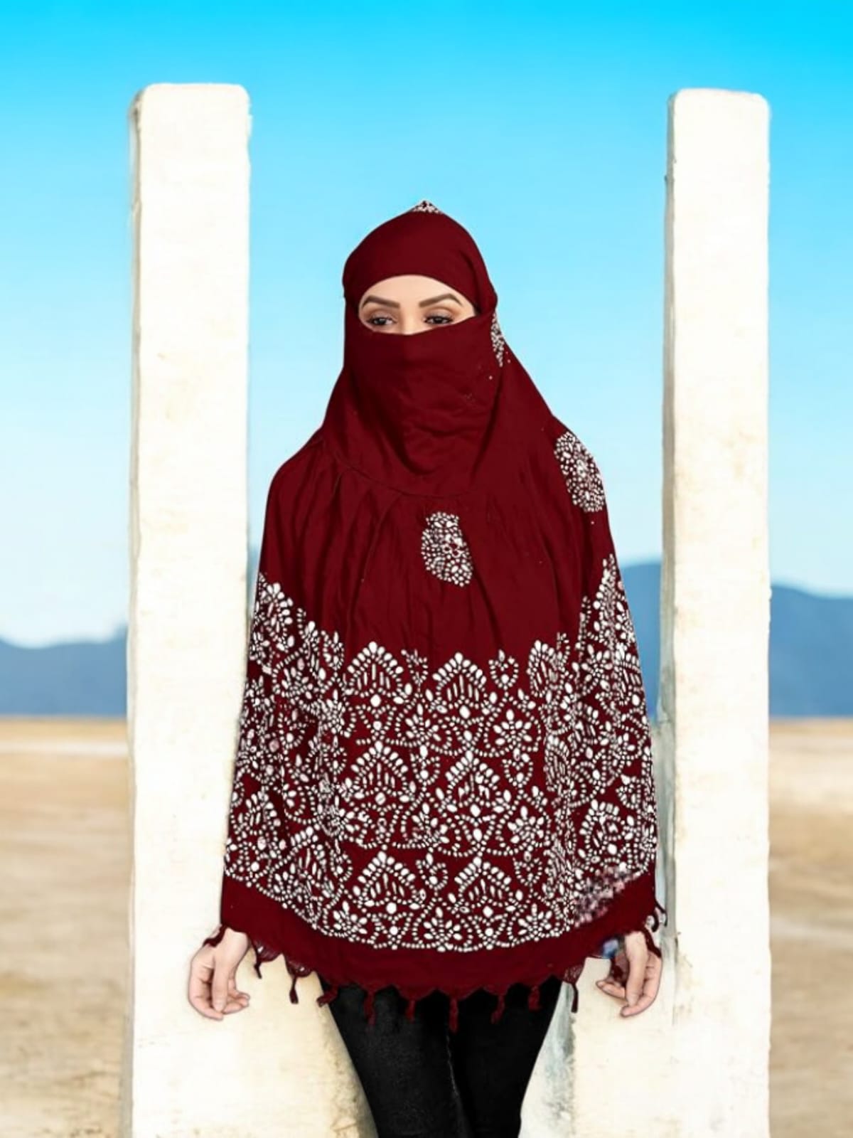 Wex Batik Scarf (Maroon)