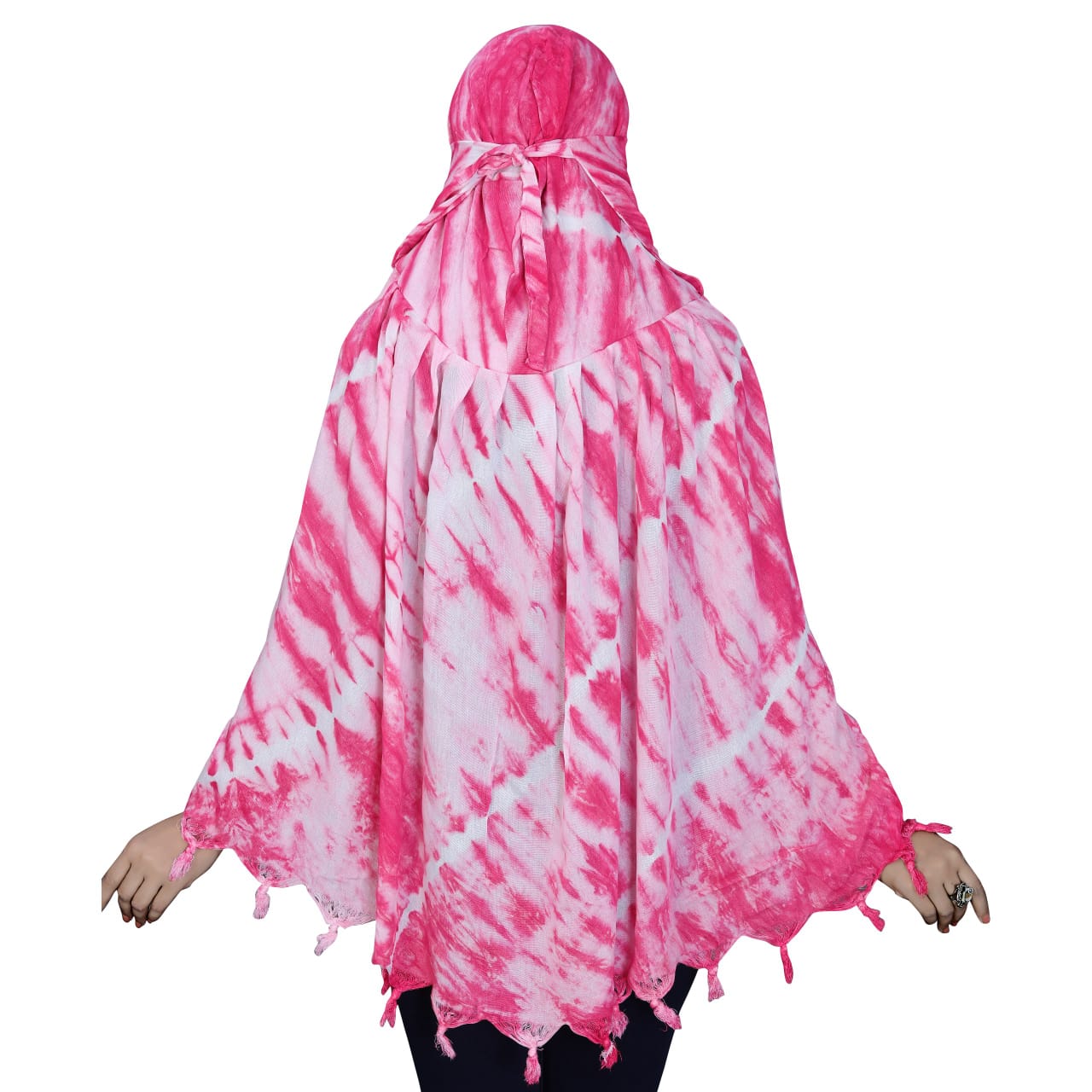 Smoke Printing Scarf Pink