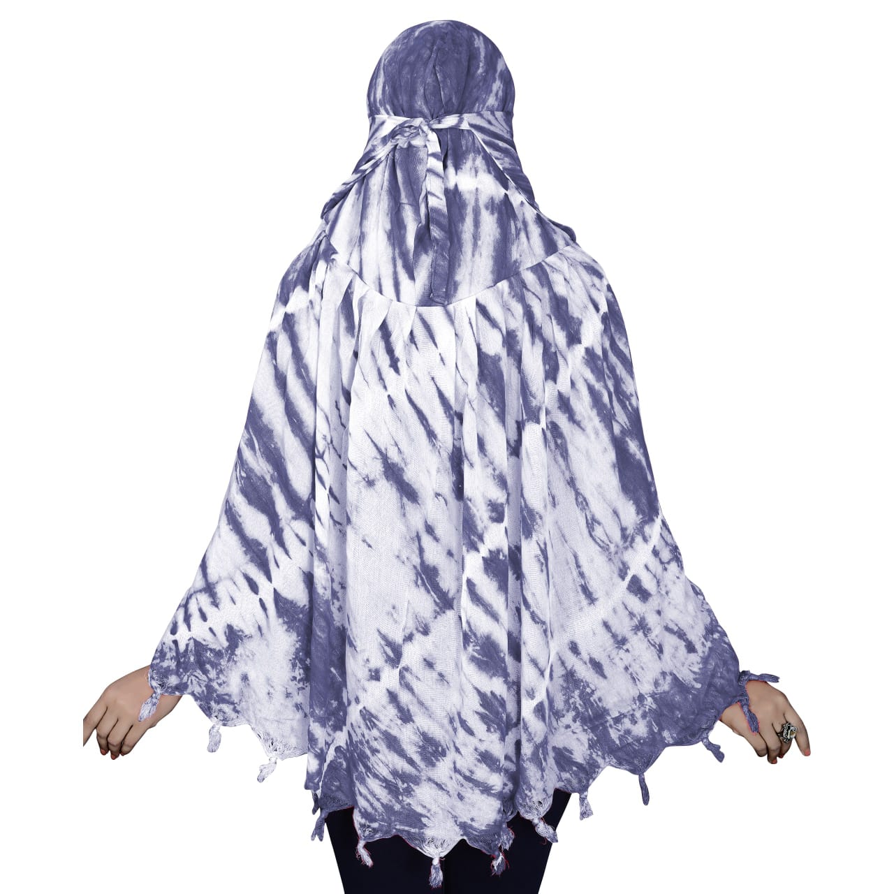 Smoke Printing Scarf Purple