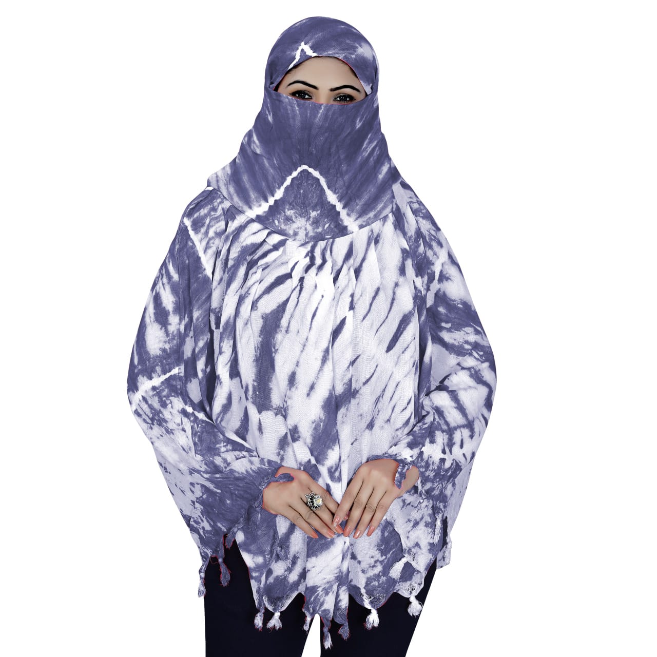 Smoke Printing Scarf Purple