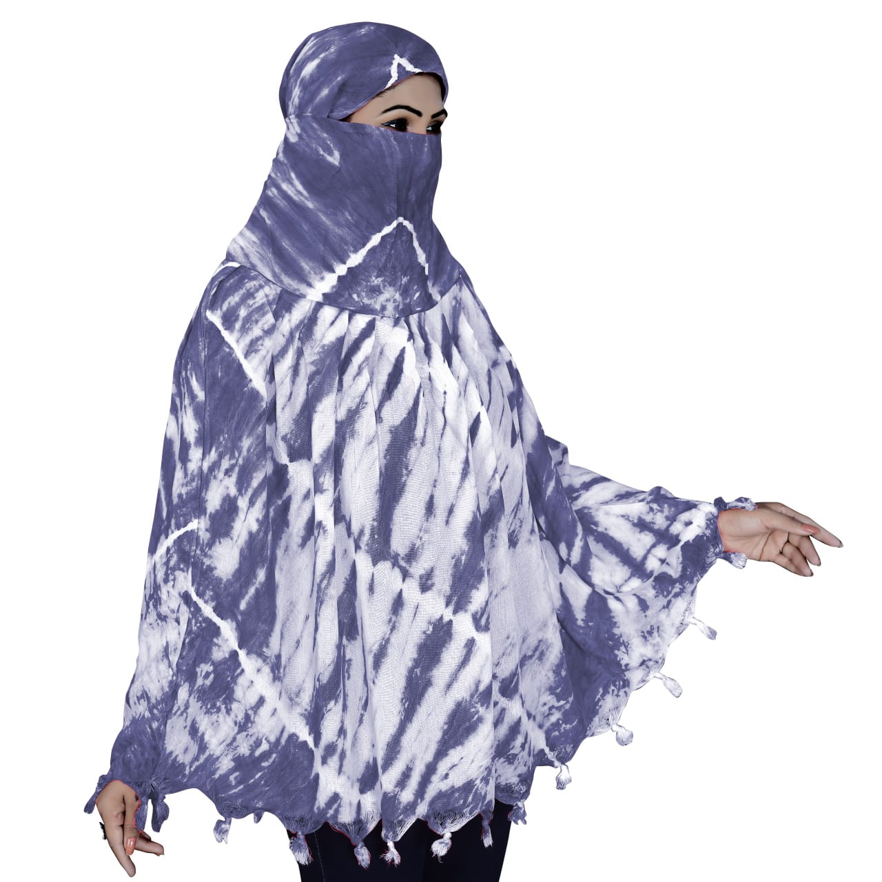 Smoke Printing Scarf Purple