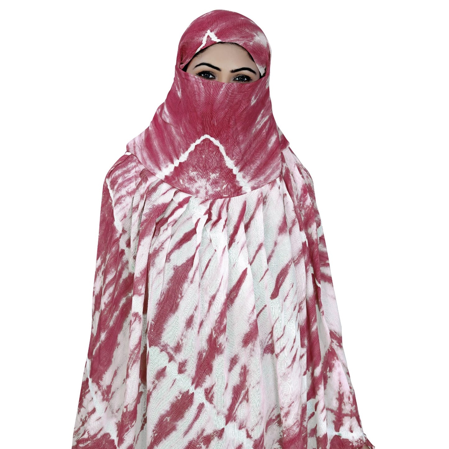 Smoke Printing Scarf Maroon