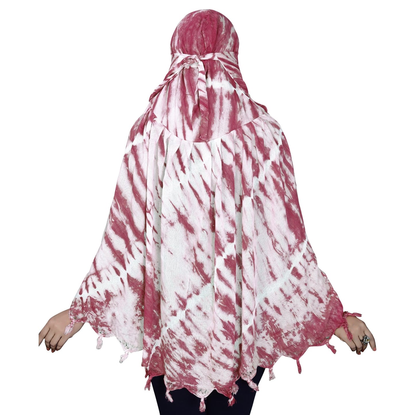 Smoke Printing Scarf Maroon