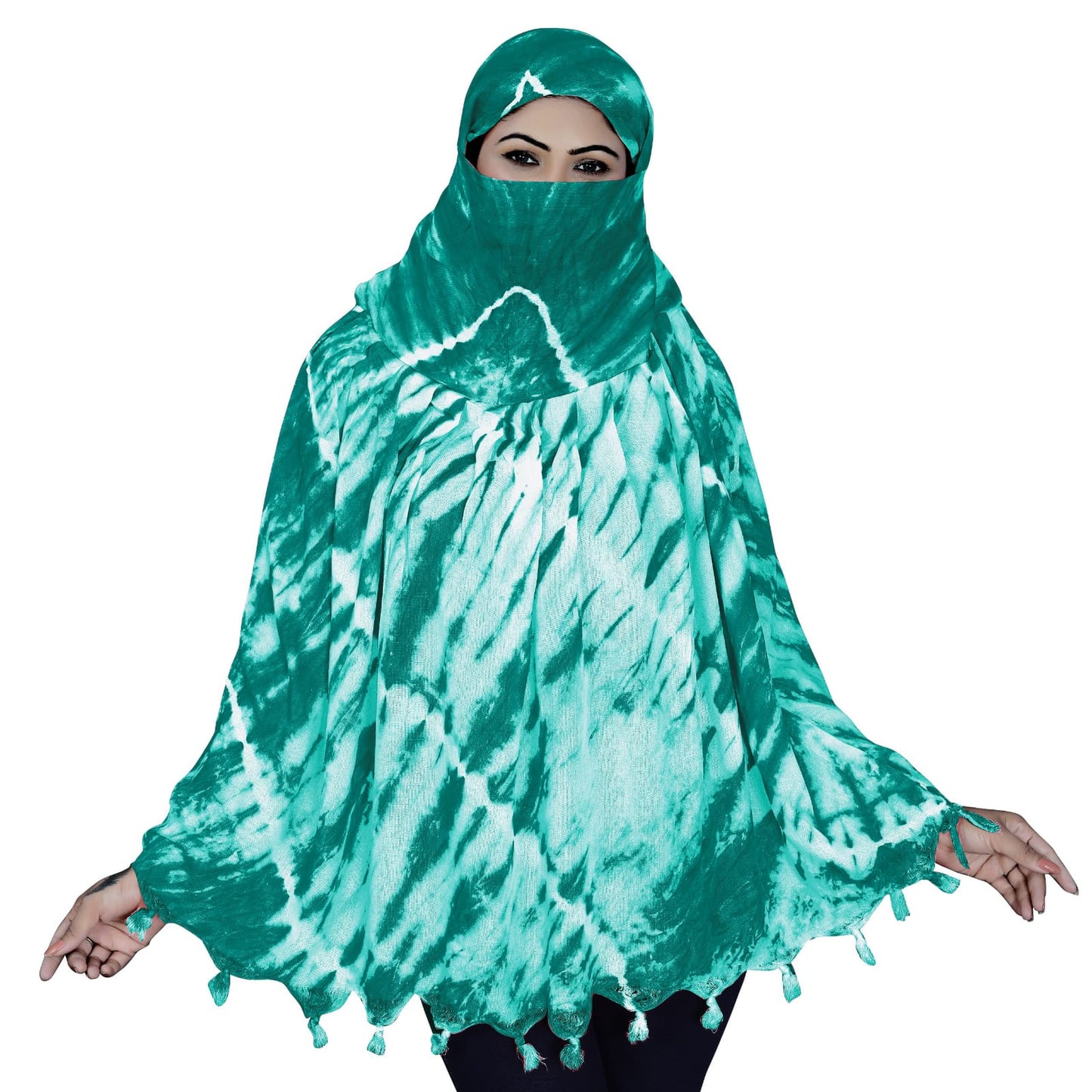 Smoke Printing Scarf C-Green