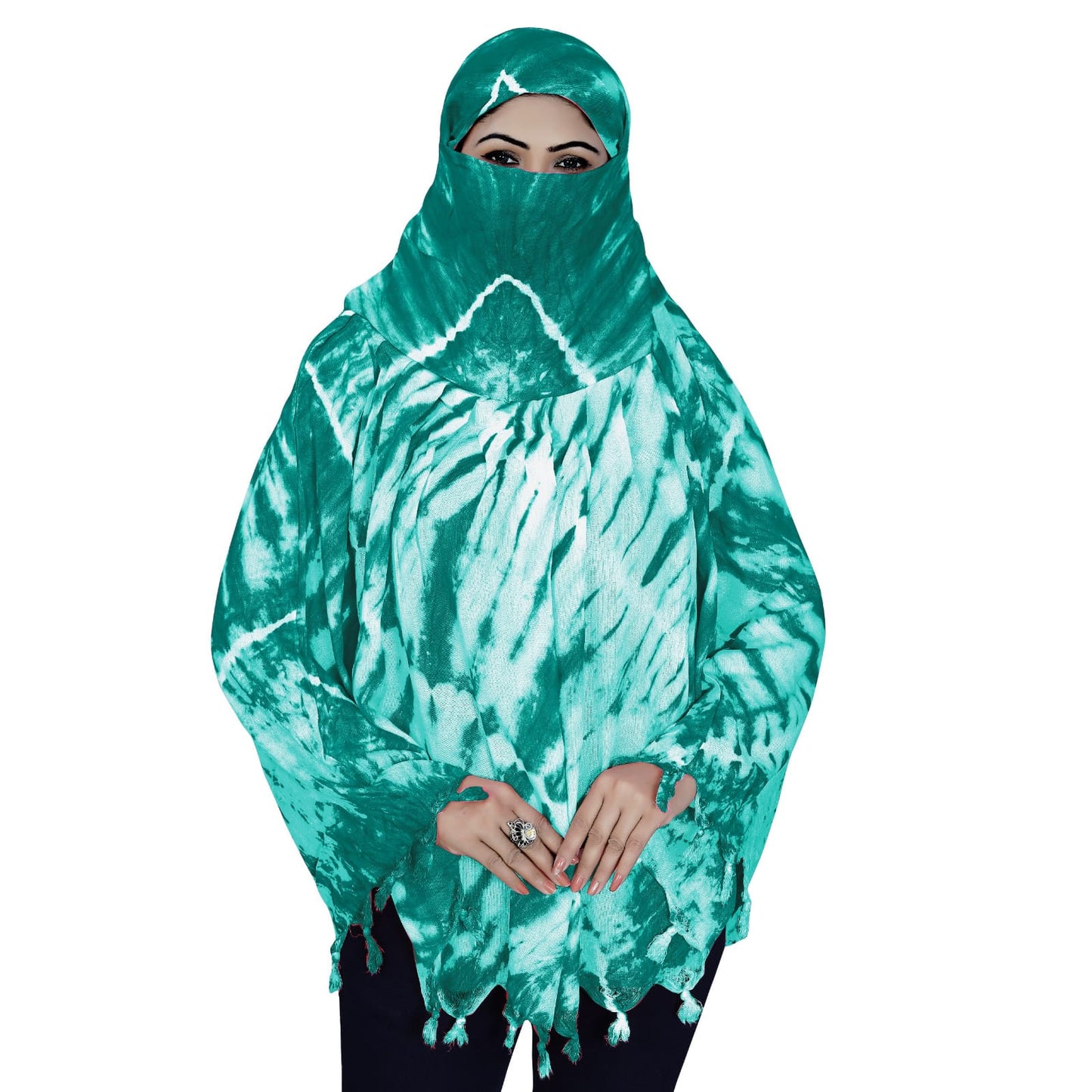 Smoke Printing Scarf C-Green