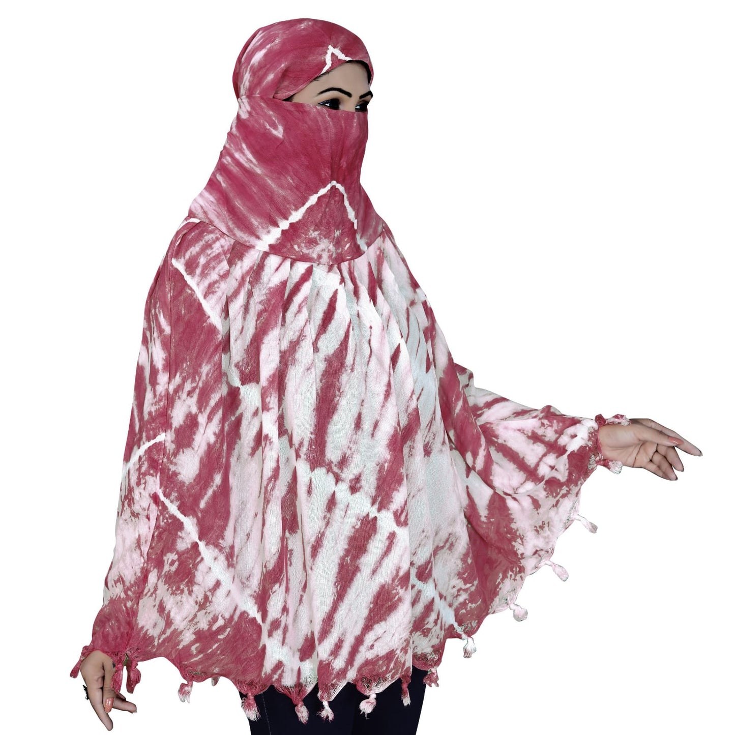 Smoke Printing Scarf Maroon