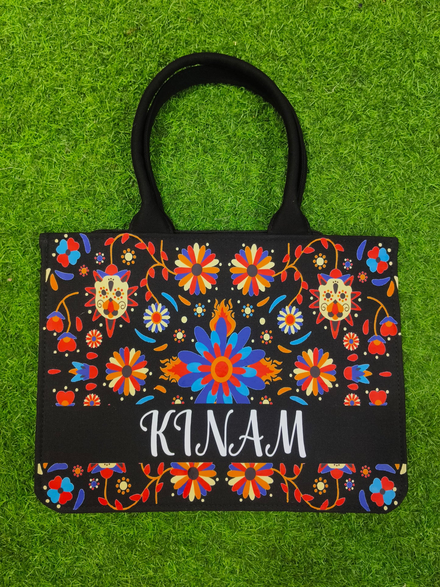Personalized Designer Tote Bags Inspired by Indian Folk & Floral Art