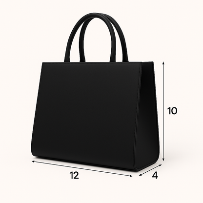 Custom Printed Tote Bag for Women Stylish Lady Graphic with Floral Accent  10x12 Inch Elegant Canvas Bag