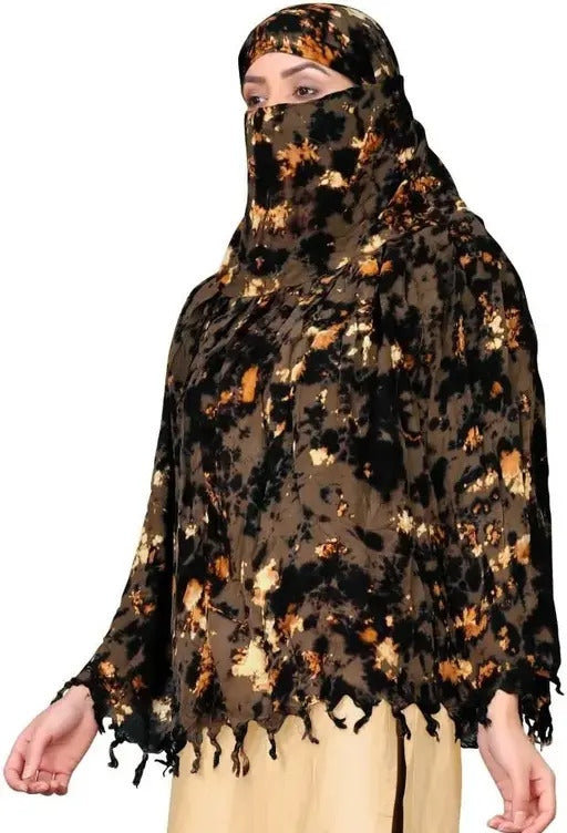 Fouji cotton Scarf (Black)