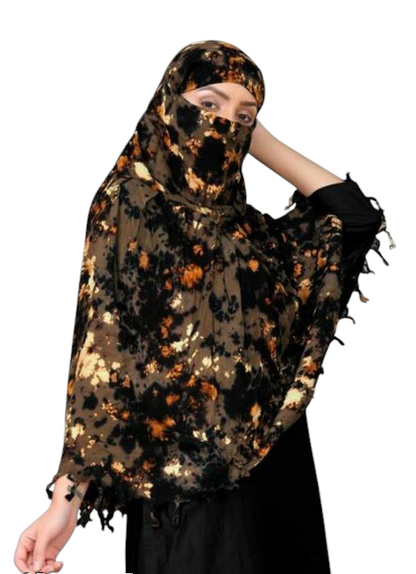 Fouji cotton Scarf (Black)