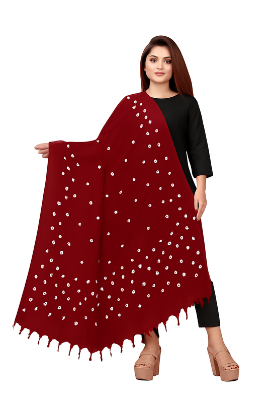 Bandhani Dupatta Red