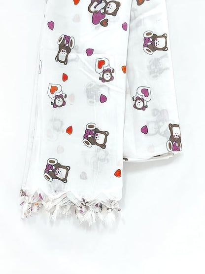 White Dupatta Taddy