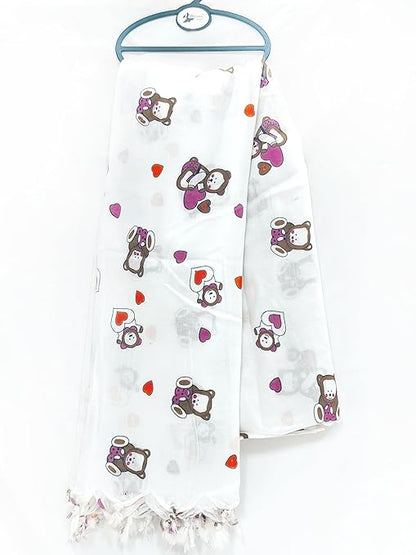 White Dupatta Taddy