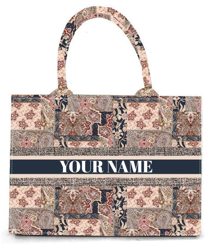 Premium Digital Print Ethnic Tote Hand Bag Custom Printed Accessories Fashion with Ethnic & Contemporary Designs
